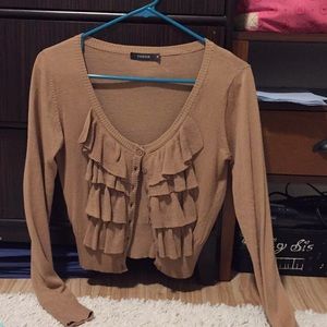 Brown cardigan